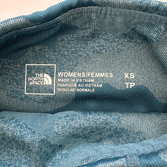 The North Face Luxe Motivation Leggings Aqua Blue Camo Jacquard Print Size XSmal - Picture 5 of 9